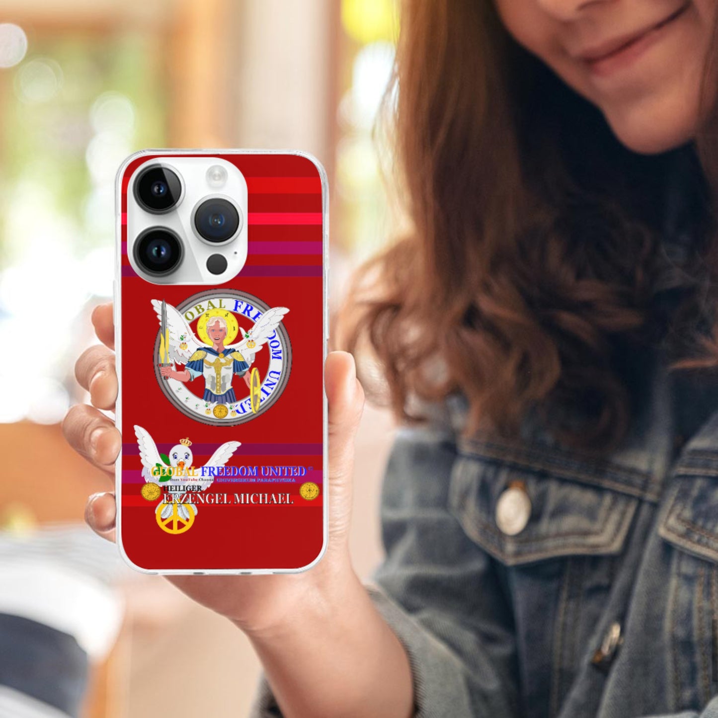 Phone Case Global Freedom United Archangel Michael German Red