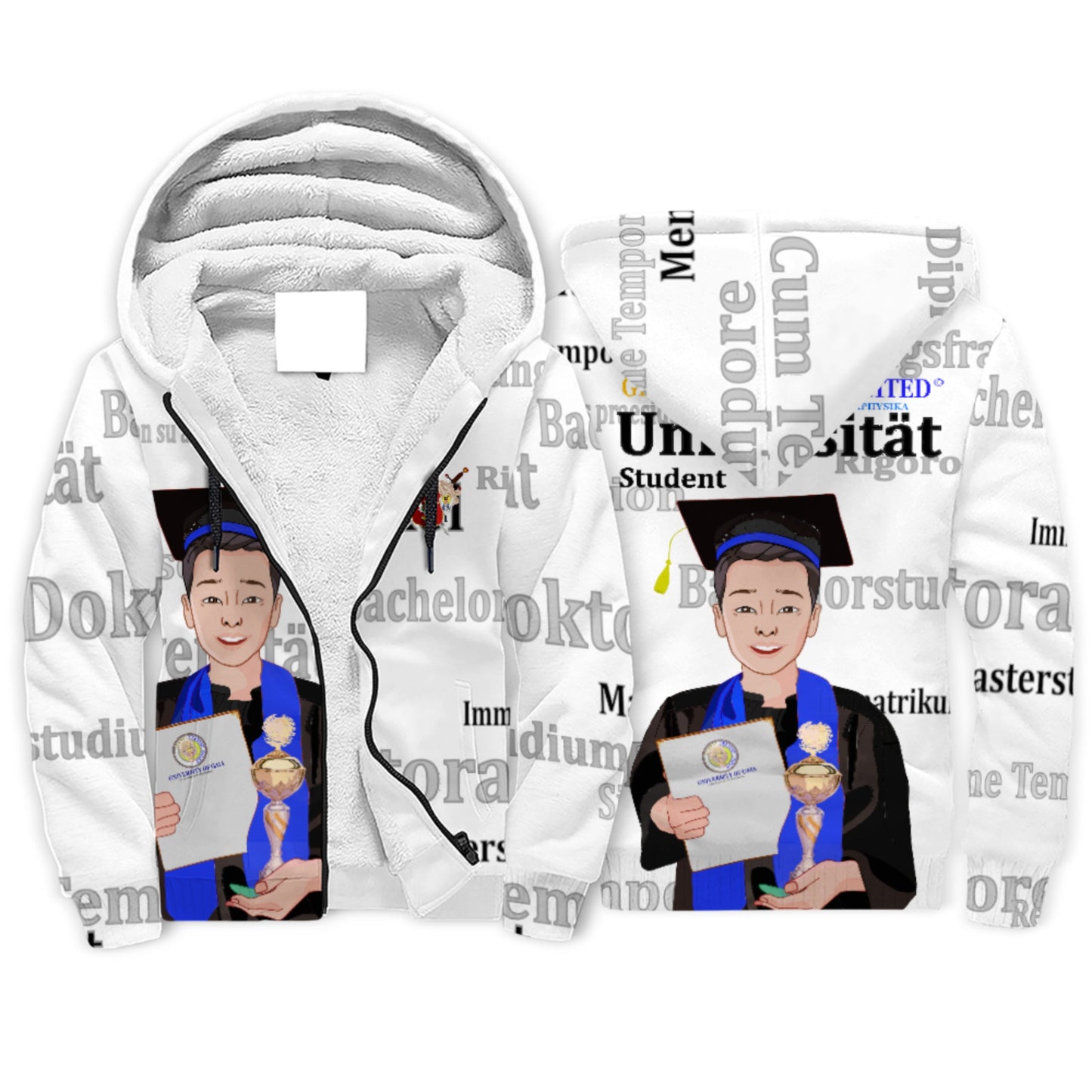 Plush Hoodie Global Freedom United Asia Student Cooper Place