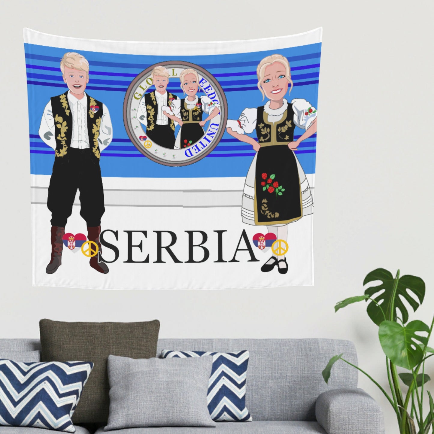Tapestry Global Freedom  United Couple Edition Serbia  Black Deep Blue