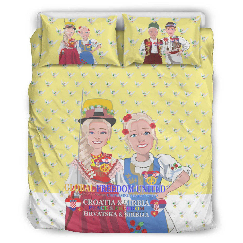 Bed Line GLOBAL FREEDOM UNITED© Women Croatia & Serbia Yellow Blonded Women