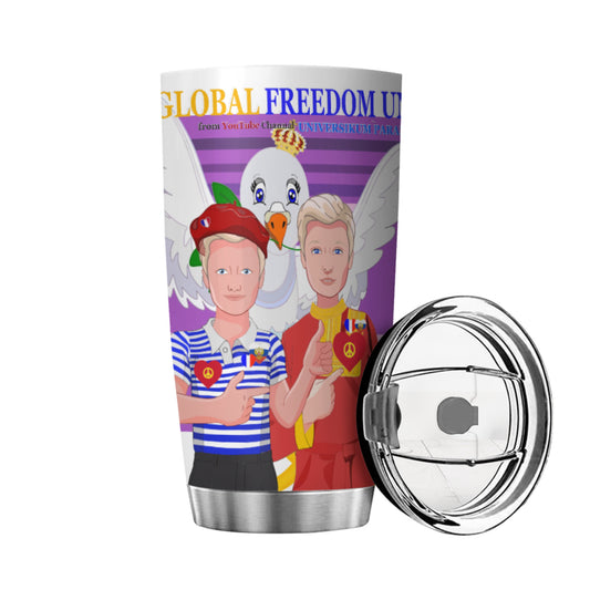 Tumbler Global Freedom United Men French & Russia Old Peace Lilac