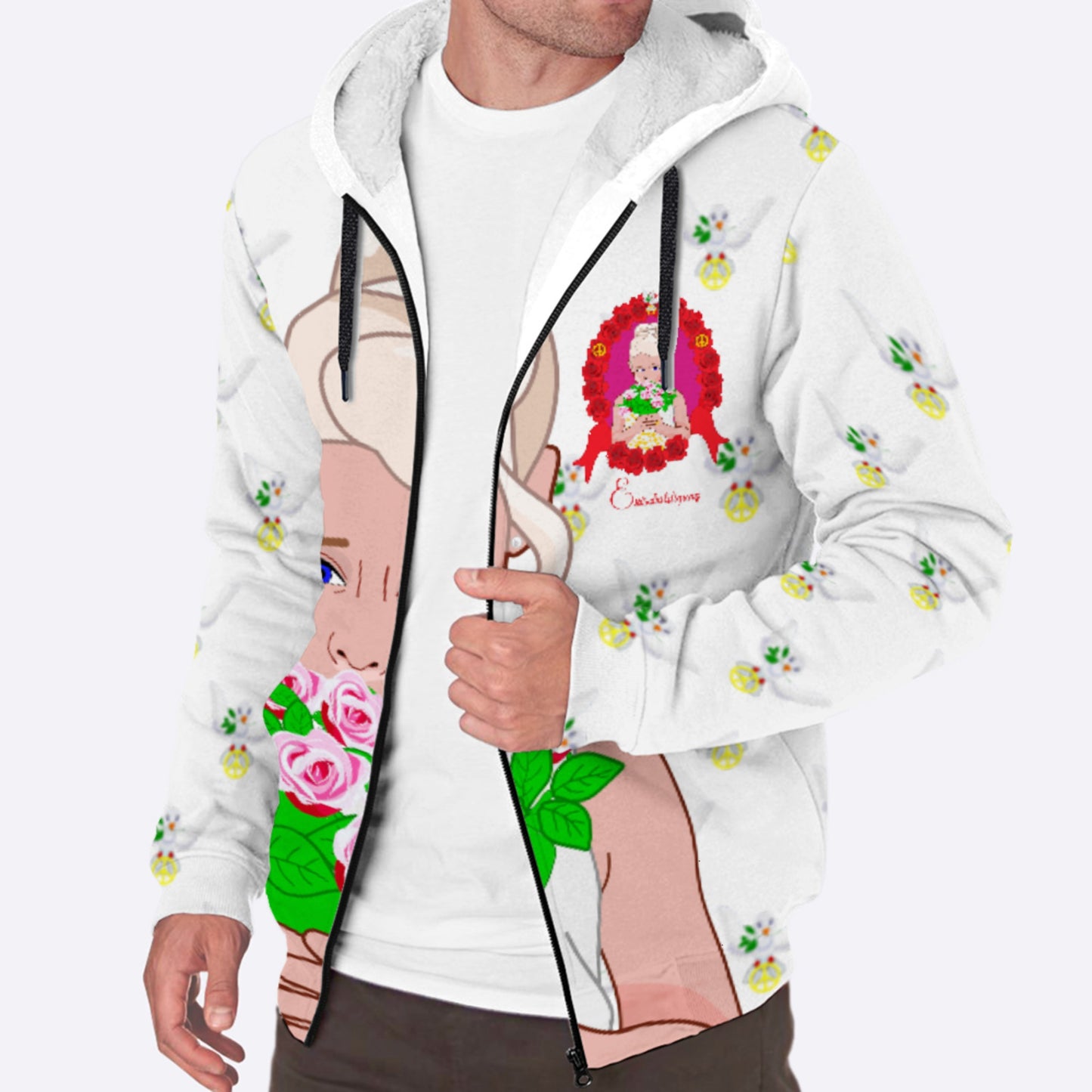 Plush Hoodie Global Freedom United Mädchen Sagt Entschuldigung