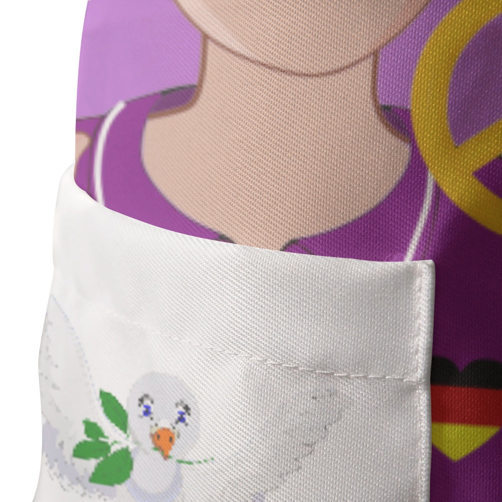 Apron GLOBAL FREEDOM UNITED© Men USA & Germany Lilac