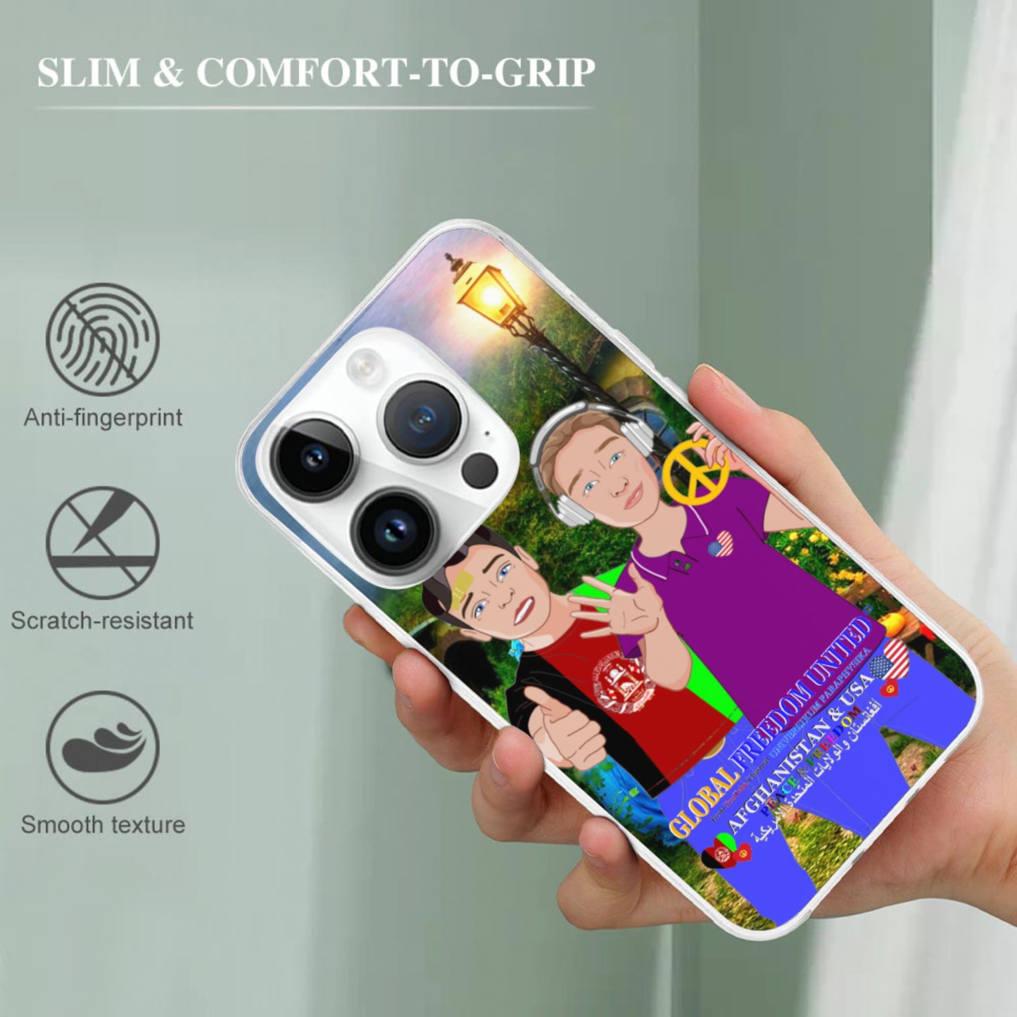 Mobile Phone Case GLOBAL FREEDOM UNITED© Men AFGHANISTAN & USA