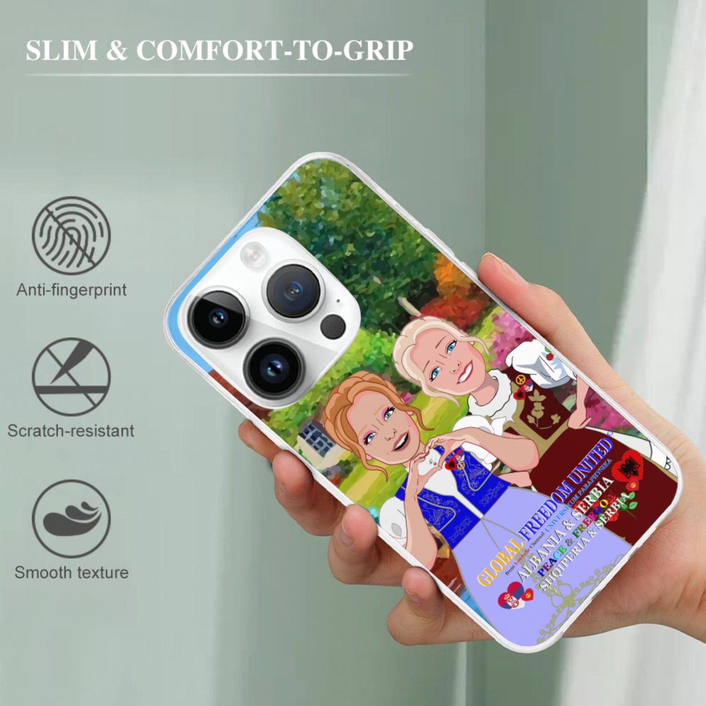 Mobile Phone Case GLOBAL FREEDOM UNITED© Women Albania & Serbia