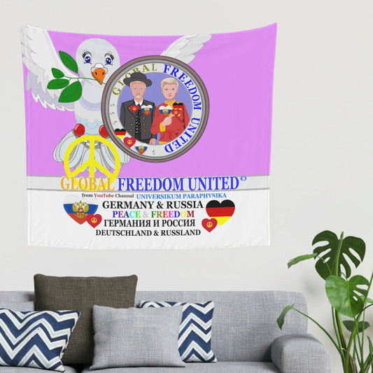 Tapestry Global Freedom United Men Russia & Germany Old Peace Lilac