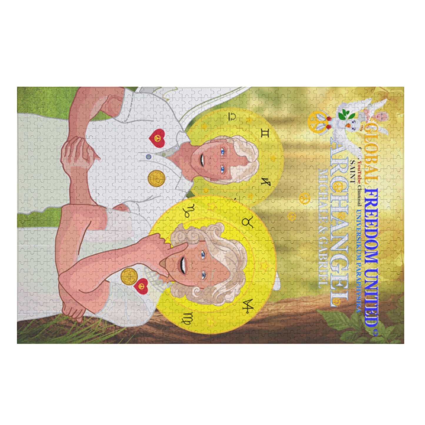 Paper Puzzle Global Freedom United Archangel Michael & Gabriel