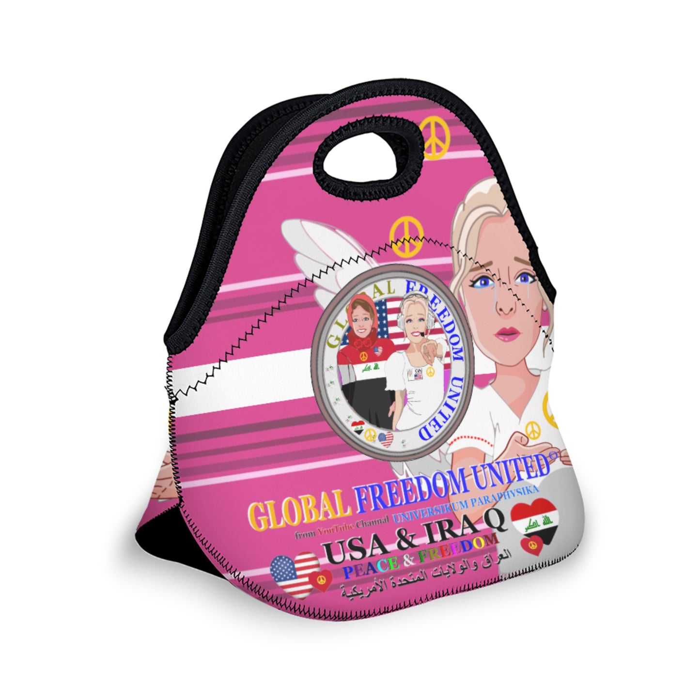 Meal Bag Global Freedom United Women Ira!q & Usa Pink