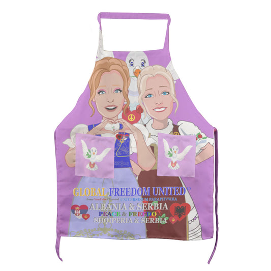 Apron GLOBAL FREEDOM UNITED© Women Albania & Serbia Lilac