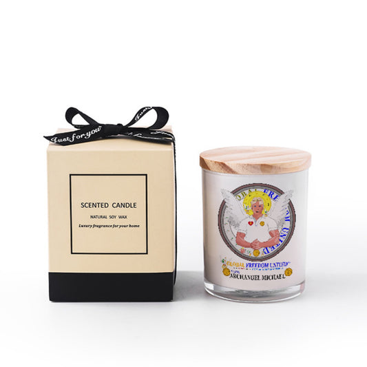 Scented Soy Candle Global Freedom United Archangel Michael English V3