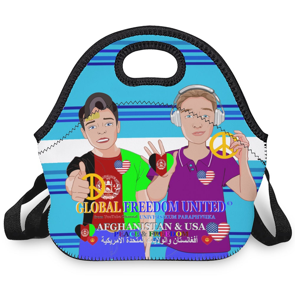 Meal Bag With Strap GLOBAL FREEDOM UNITED© Men AFGHANISTAN & USA Blue 1