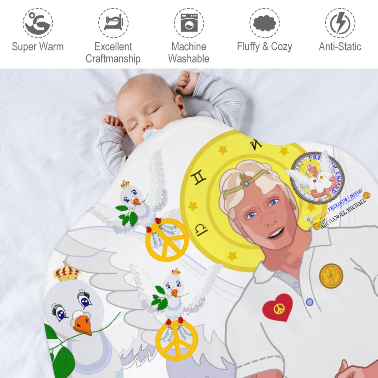 Blankets For Kits Global Freedom United Archangel Michael English V3