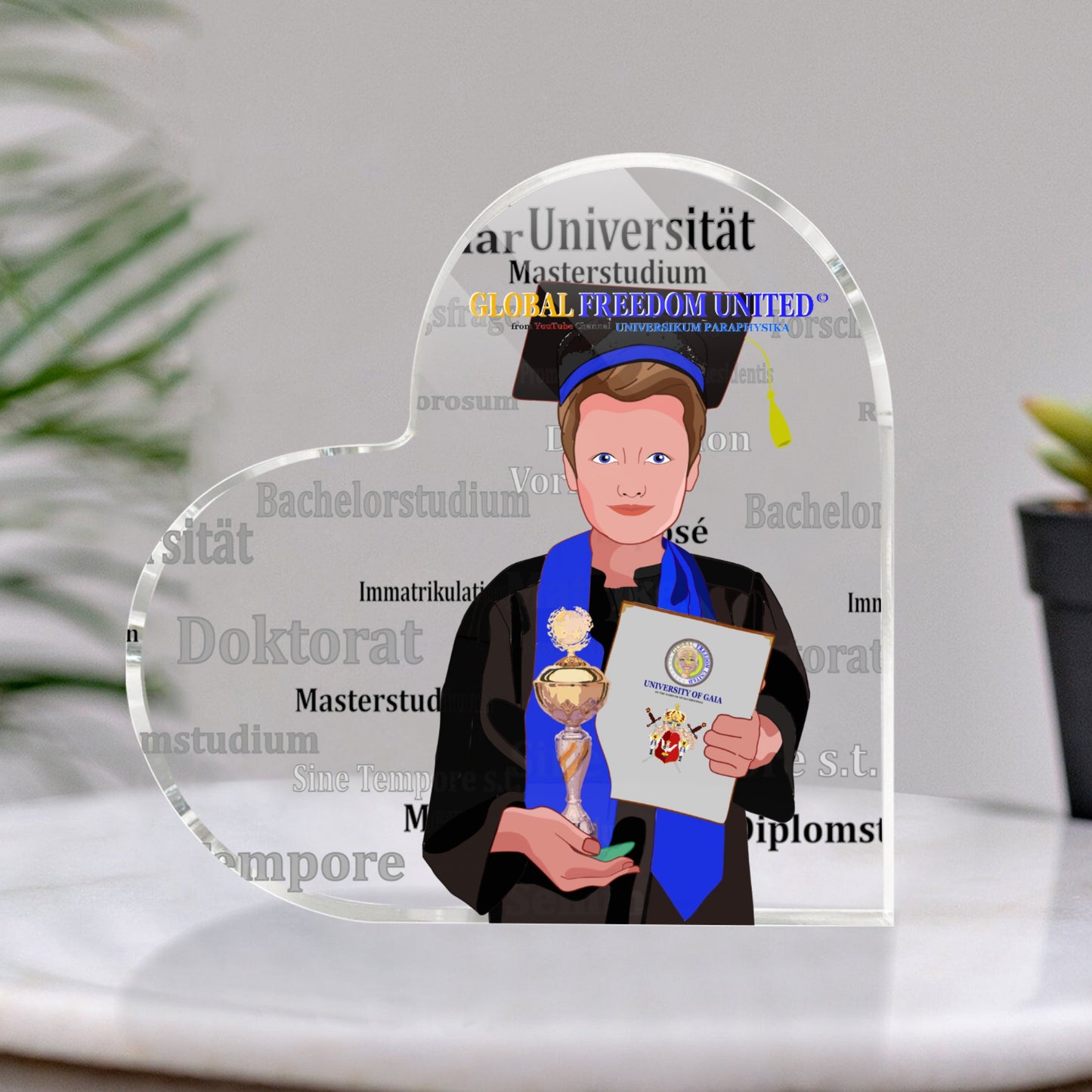 Acryl Heart Global Freedom United Student Boy Cooper Place Brown Hair 2