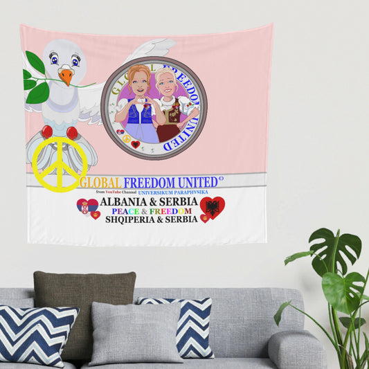 Tapestry Global Freedom United Women Albania & Serbia Old Peace V2 Pink