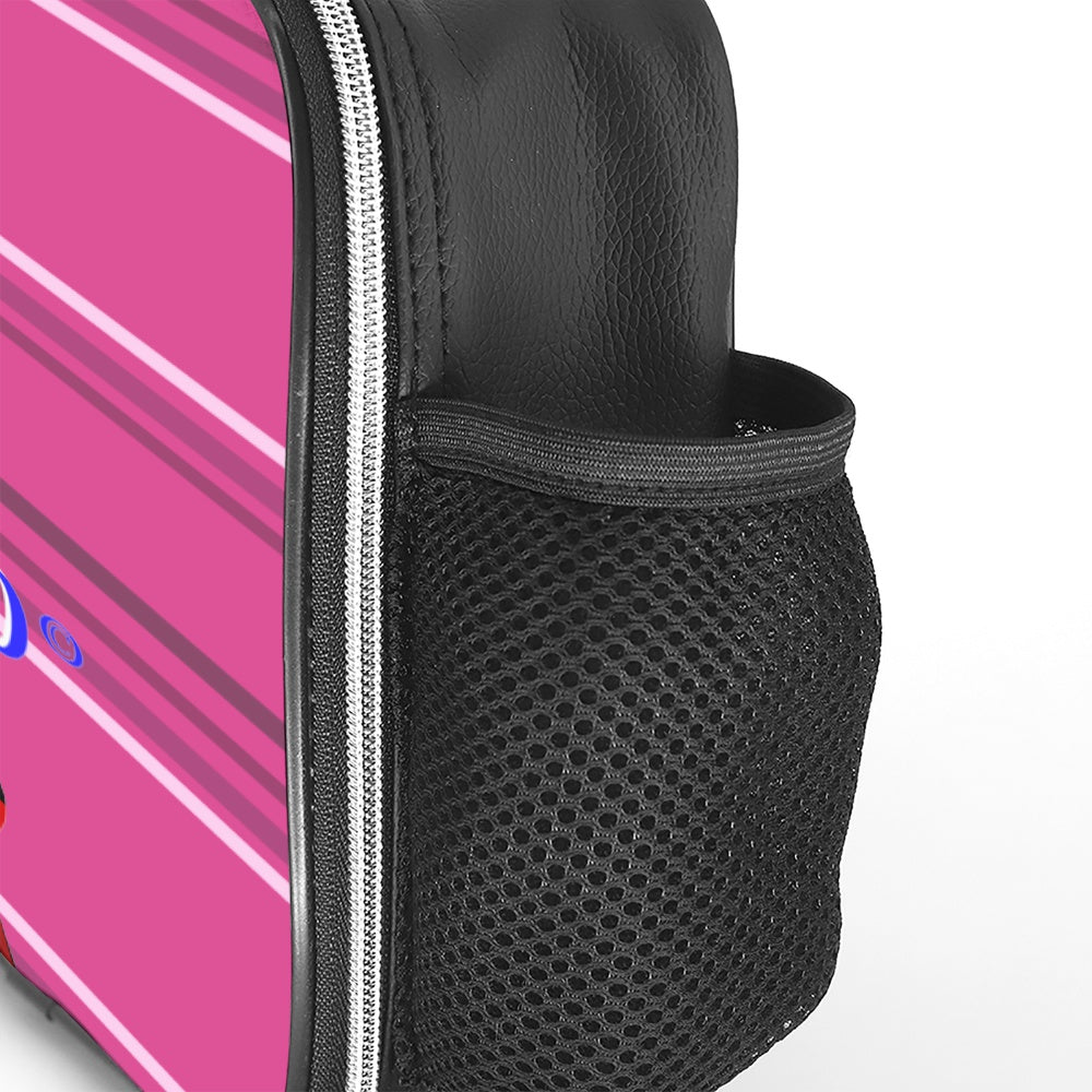 Leather Meal Bag GLOBAL FREEDOM UNITED© Women AFGHANISTAN & GERMANY Pink