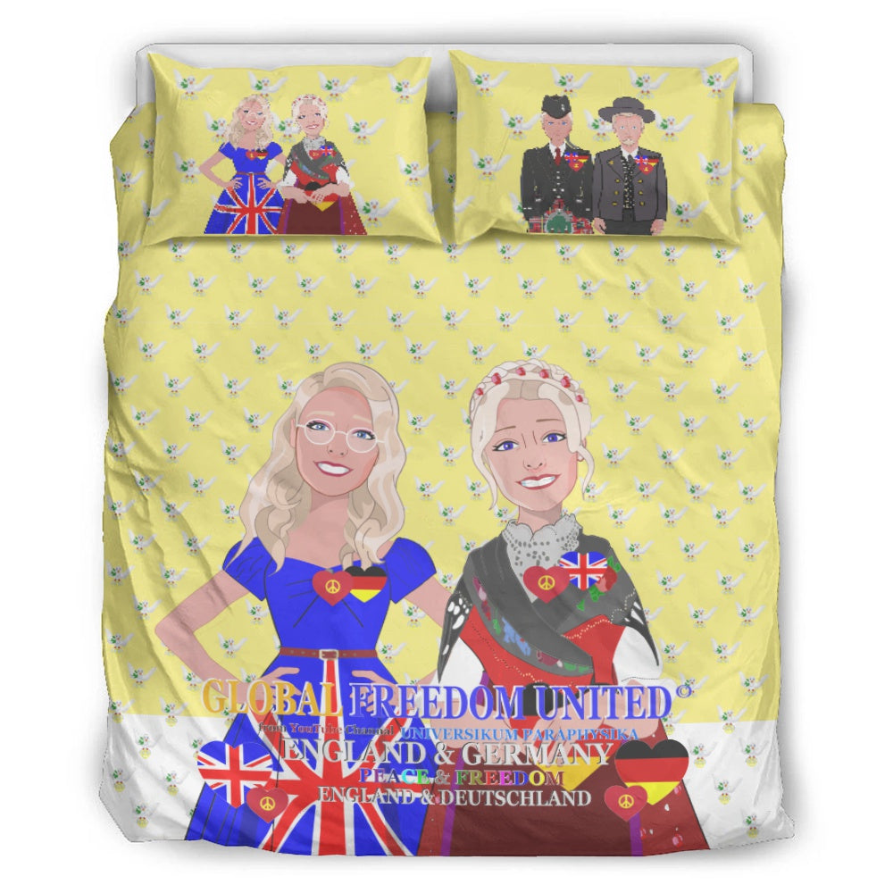 Bed Line GLOBAL FREEDOM UNITED© Women England & Germany Yellow
