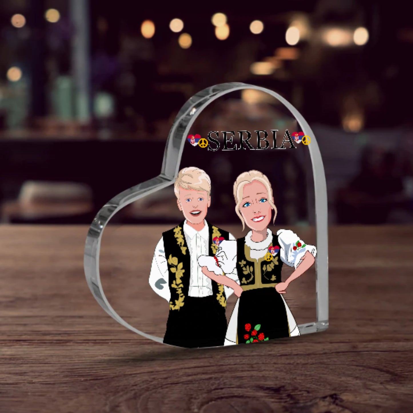 Acryl Hardt  GLOBAL FREEDOM UNITED© Couple Serbia  Black