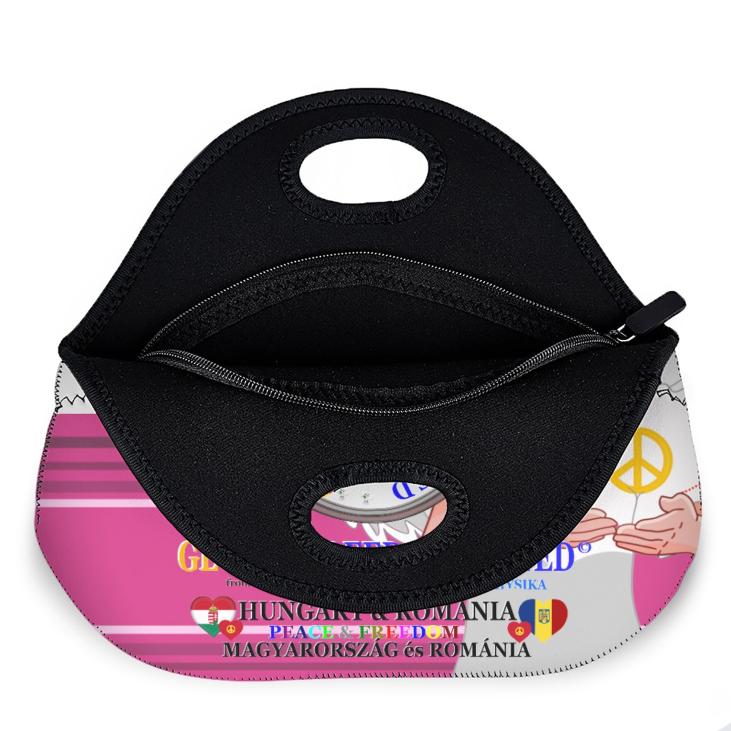 Meal Bag Global Freedom United Women Romania & Hungary Pink 1