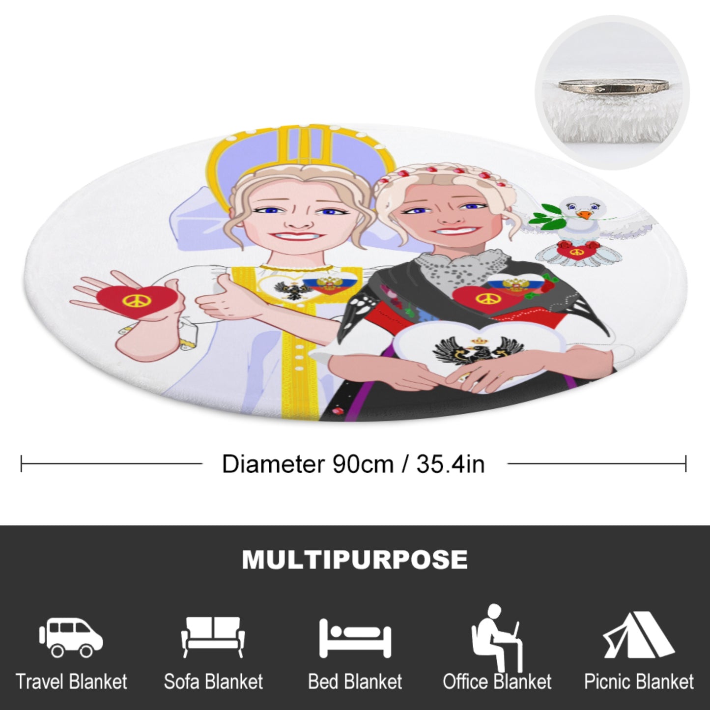 Blankets For Kits Global Freedom United Girls Prussia & Russia Old Peace