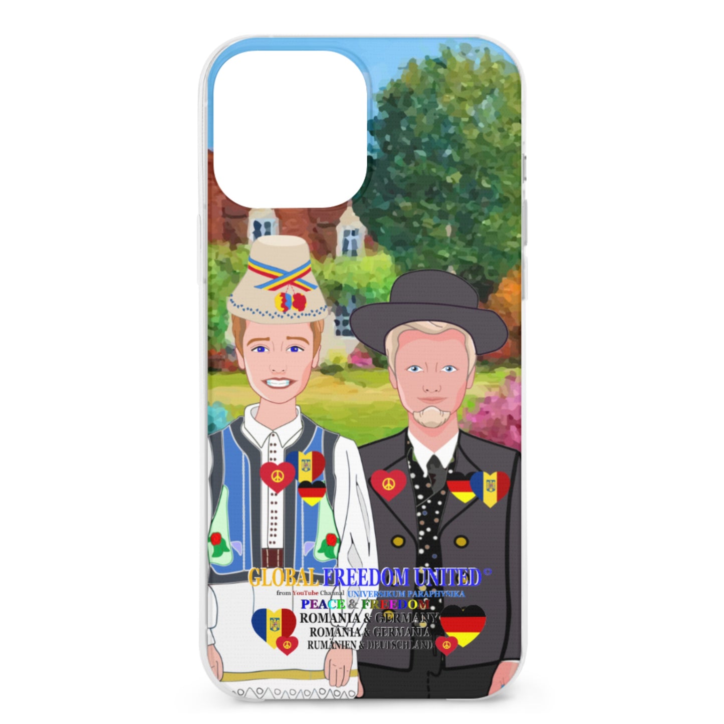 Mobile Phone Case GLOBAL FREEDOM UNITED© Men Romania & Germany