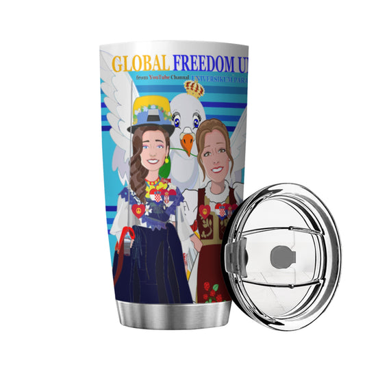 Tumbler Global Freedom United Women Croatia & Serbia Blue