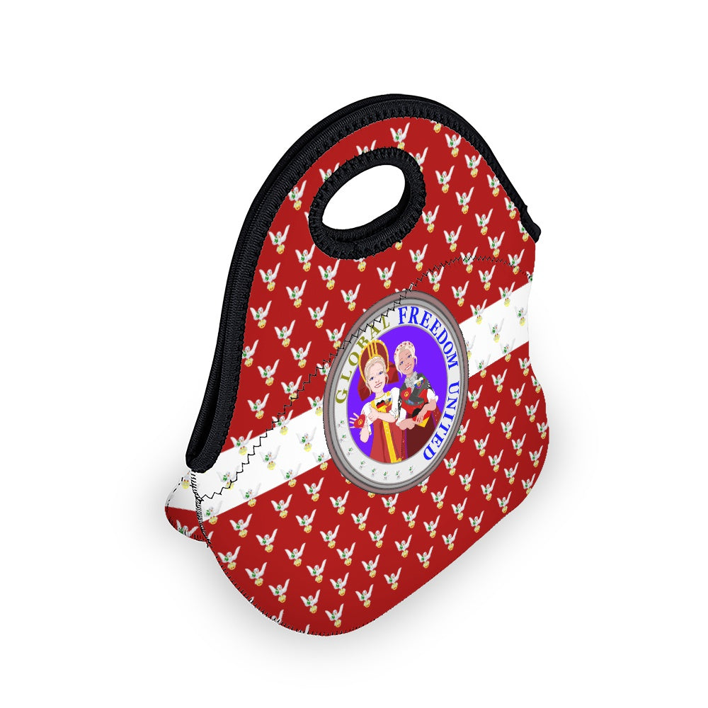 Meal Back GLOBAL FREEDOM UNITED© Women Russia & Germany Dove Of Peace Red