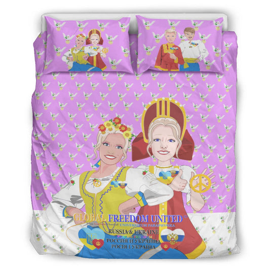 Bed Line GLOBAL FREEDOM UNITED© Women Ukraina & Russia Lilac