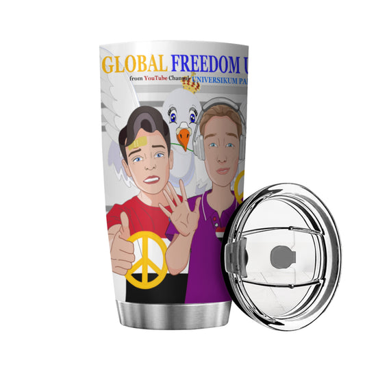 Tumbler GLOBAL FREEDOM UNITED© Men Yemen & USA Grey