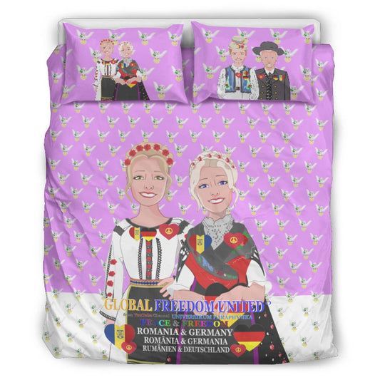 Bed Line GLOBAL FREEDOM UNITED© Women Romania & Germany Lilac