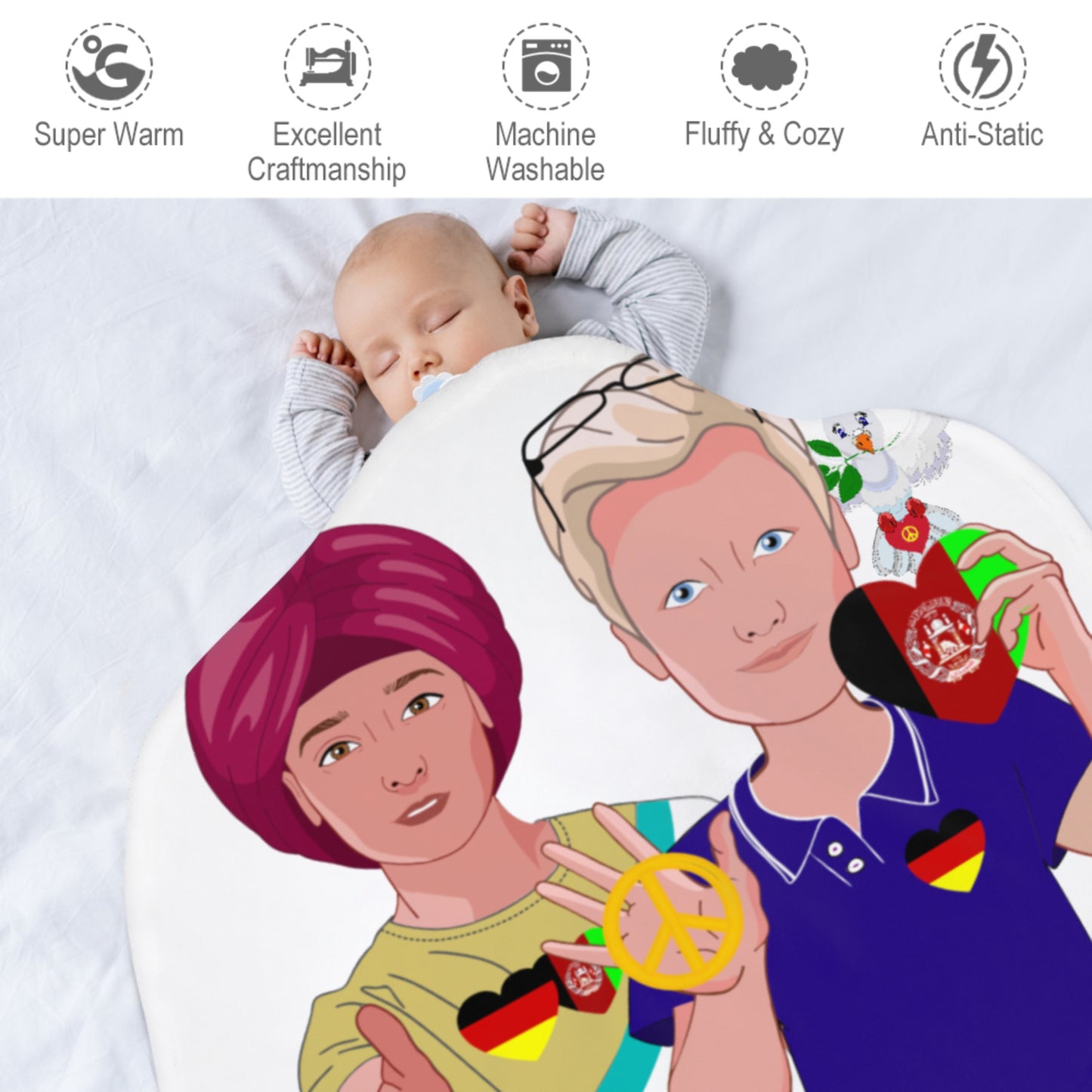 Blankets For Kits GLOBAL FREEDOM UNITED© Boys AFGHANISTAN & GERMANY