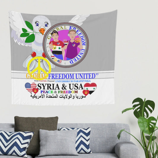 Tapestry Global Freedom United Men Syria & Usa Old Peace