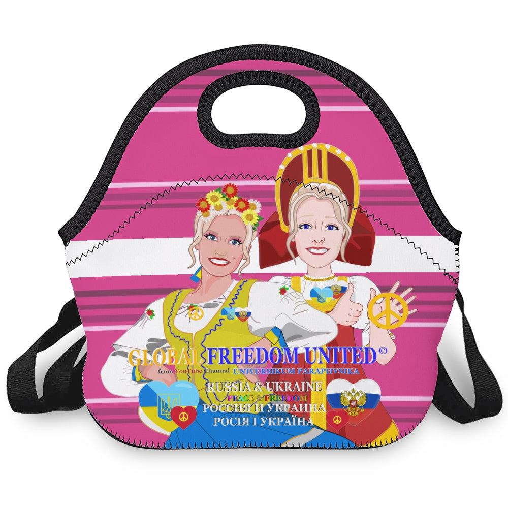 Meal Bag With Strap GLOBAL FREEDOM UNITED© Women Ukrain & Russia Pink