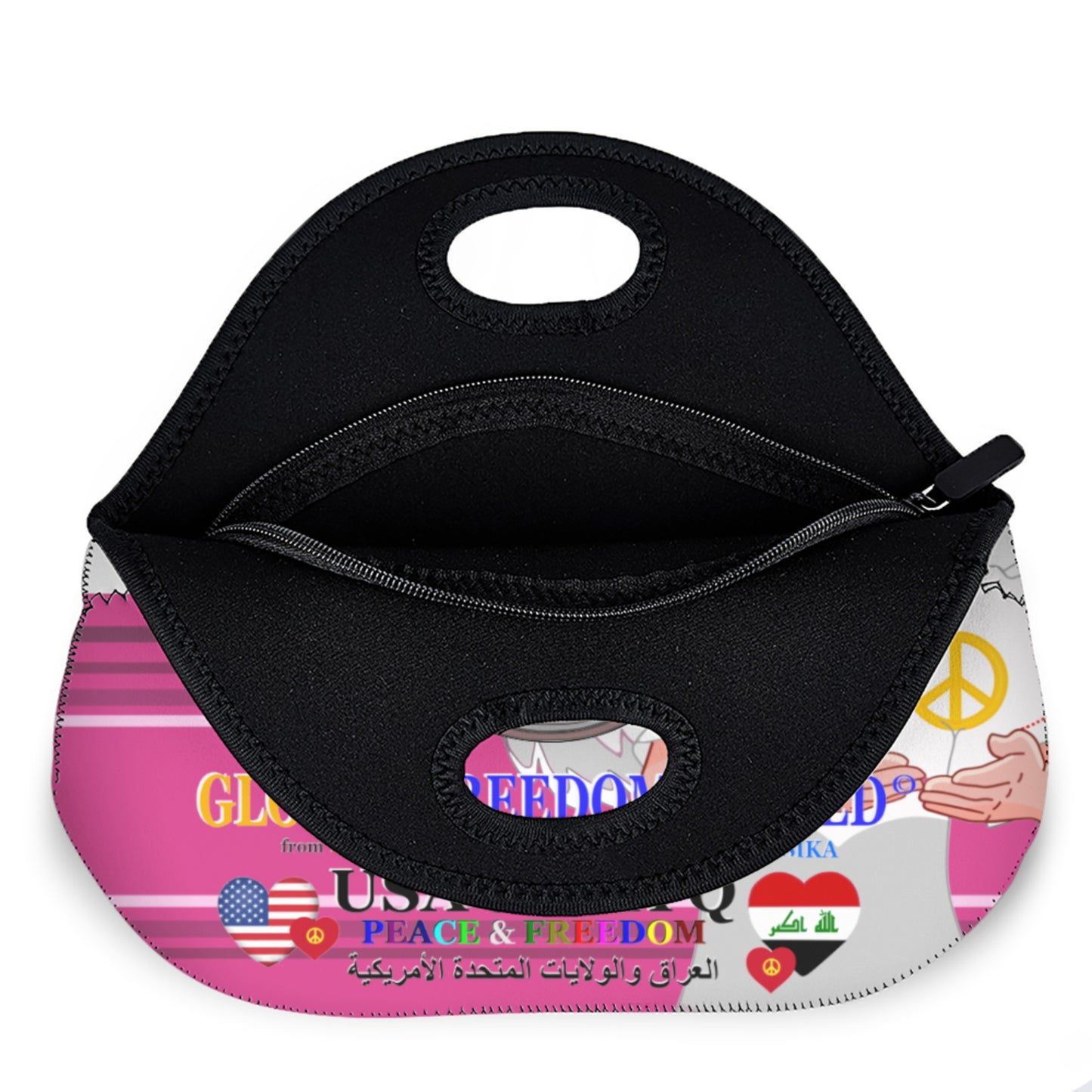 Meal Bag Global Freedom United Women Ira!q & Usa Pink