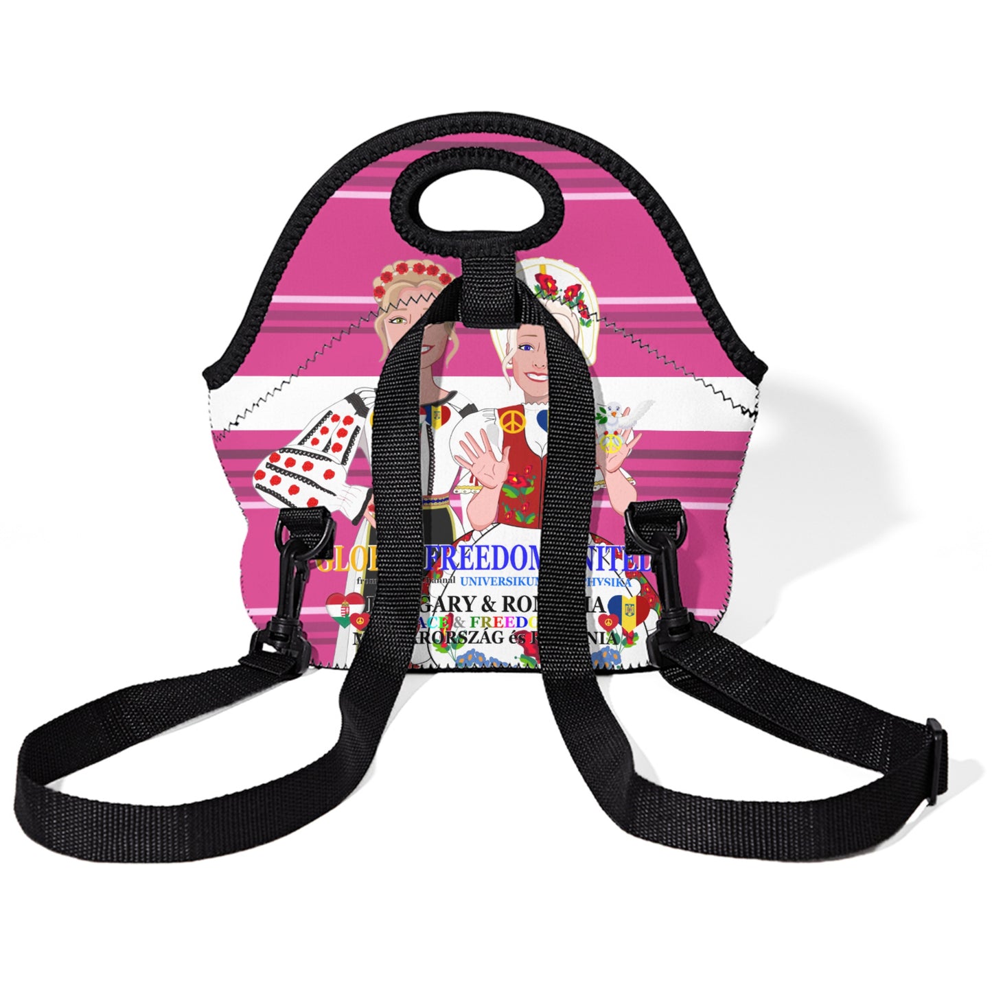 Meal Bag With Straw Global Freedom United Women Romania & Hungary Pink 1