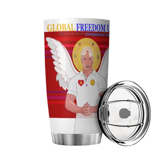 Tumbler Global Freedom United  Archangel Michael German Red