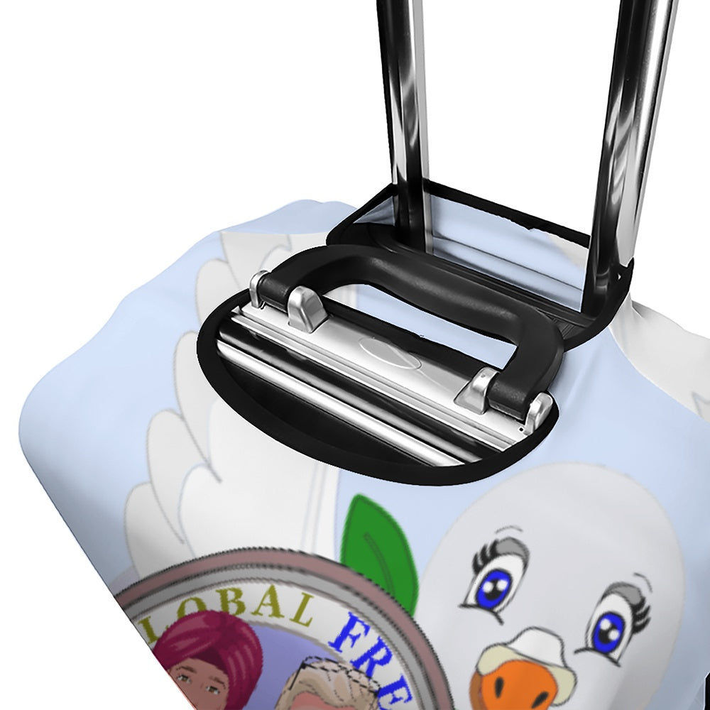 Luggage Cover GLOBAL FREEDOM UNITED© Men AFGHANISTAN & GERMANY Light Blue