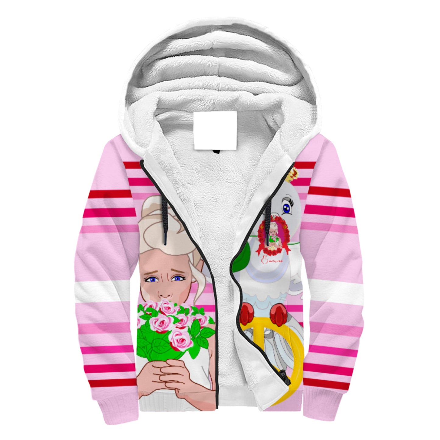 Plush Hoodie GLOBAL FREEDOM UNITED© Une fille dit désoié Excusez-moi