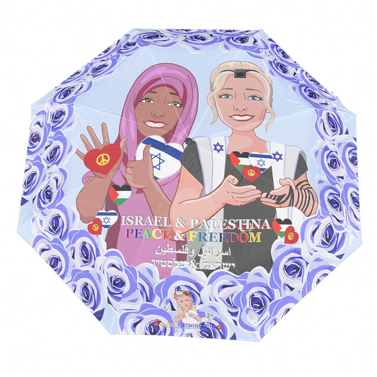Umbrella Global Freedom United Women Israel & Palestina Old Peace Blue Version1