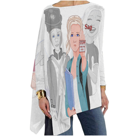 Pullover Long Sleeve T-shirt Global Freedom United  Anti Mobbing Deutsch V1