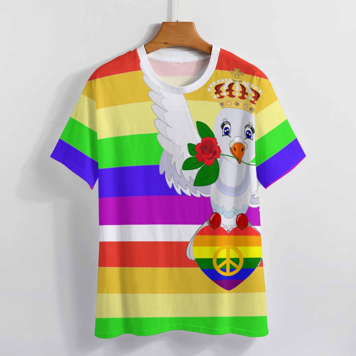 Women´s T-shirt Global Freedom United Dove Of Peace Without Text