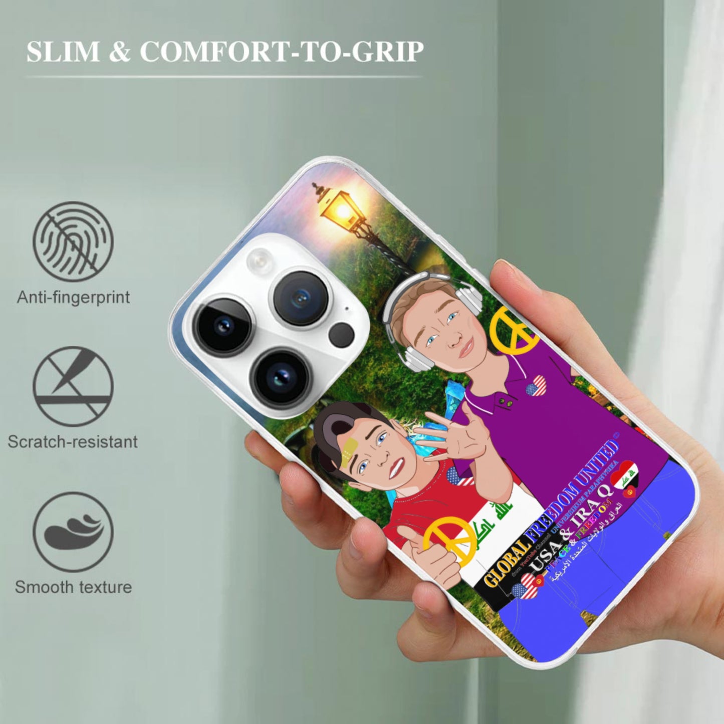 Mobile Phone Case GLOBAL FREEDOM UNITED© Men Iraq & USA