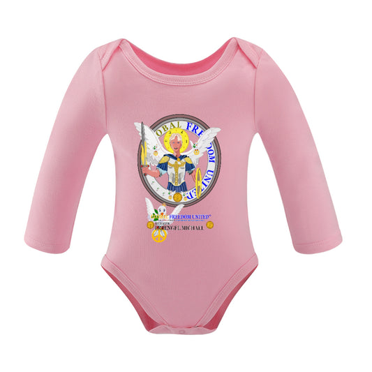 Baby Long-sleeve Bodysuit Global Freedom United Archangel Michael German