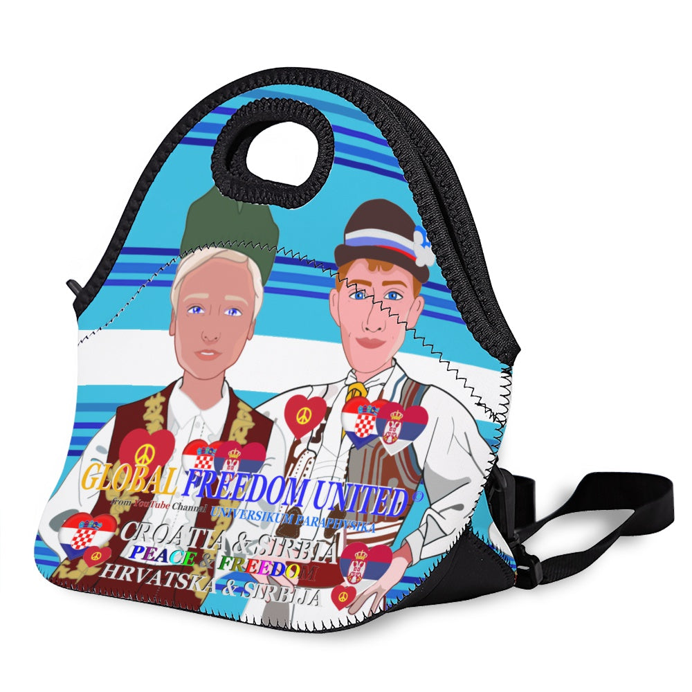 Meal Bag With Strap GLOBAL FREEDOM UNITED© Men Croatia & Serbia Blue 1