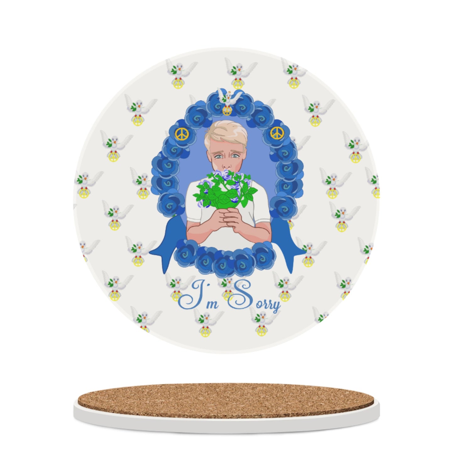 Ceramic Coaster Global Freedom United I´m Sorry From A Boy