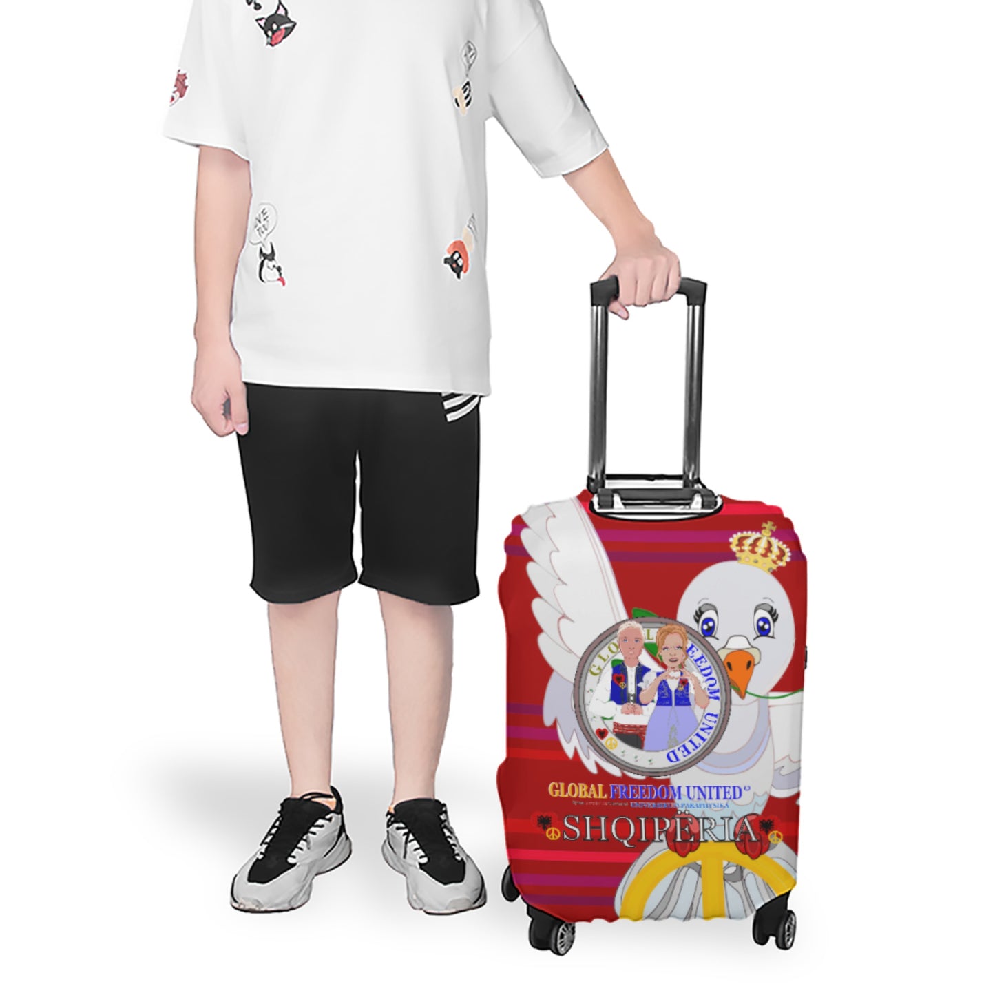 Lugguage GLOBAL FREEDOM UNITED© Couple Albania Red