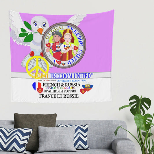 Tapestry Global Freedom United Women French & Russia Old Peace Lilac