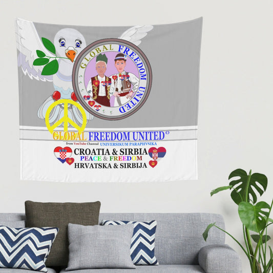 Tapestry Global Freedom United Men Croatia & Serbia Old Peace Grey