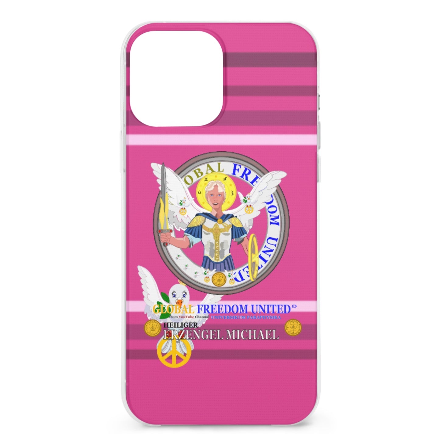 Phone Case Global Freedom United Archangel Michael German Pink1