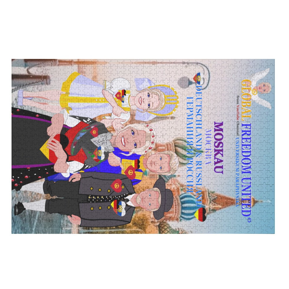 Paper Puzzle GLOBAL FREEDOM UNITED© Peace For Russia & Germany Old Peace
