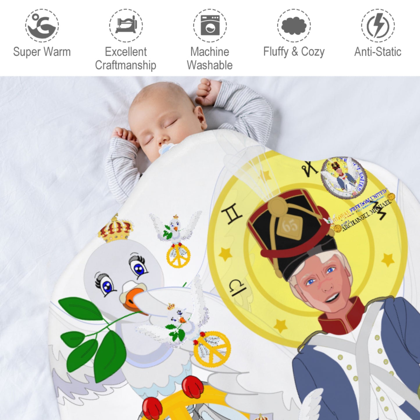 Blankets For Kits Global Freedom Unitede Archangel Michael English V2